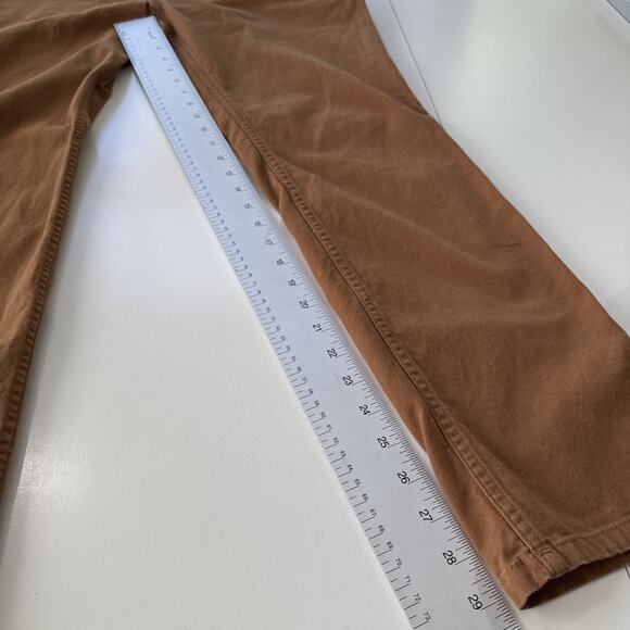 Carhartt Rugged Flex Canvas Work Pants Brown Carpenter Utility Relaxed Fit Sz 10 - Picture 13 of 13
